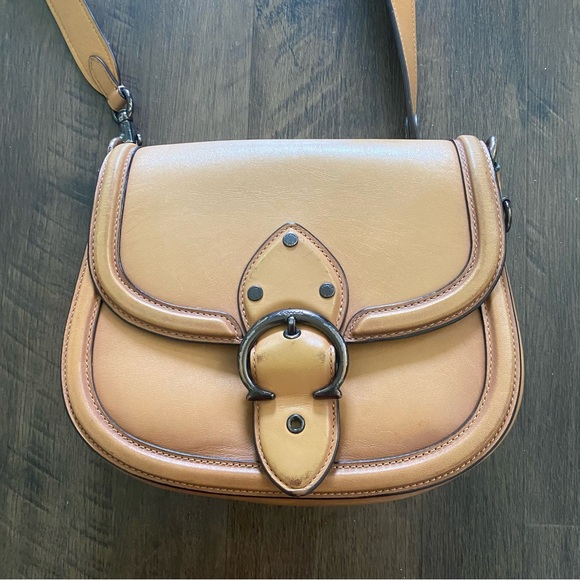 Classic Coach Beat Tan Saddle Crossbody Bag Gradient Brown L2022-C0749 - Picture 2 of 15